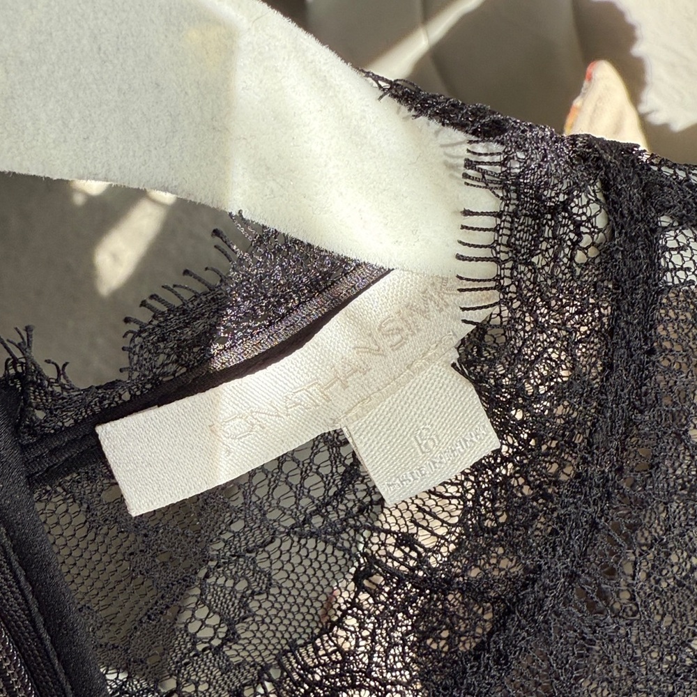 Jonathan Simkhai Kehlani Lace Yoke Corset Top - Picture 8 of 9